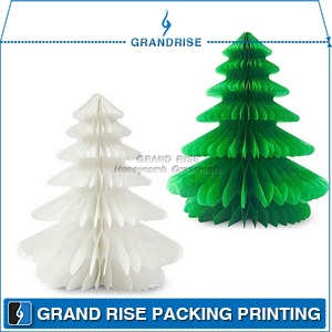Wholesale Paper Honeycomb Christmas Trees Decorations