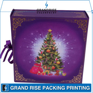 Book Shape Christmas Gift Folding Box Manufacturer
